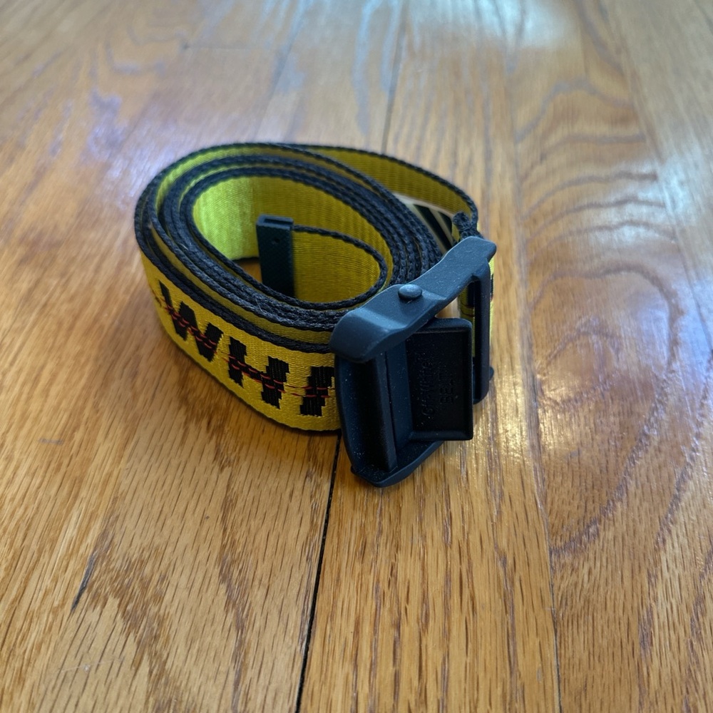 Off-White Yellow Industrial Belt